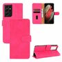 Samsung Galaxy S21 Ultra Tasche Handy H�lle Schutz-Cover Flip-Case mit Kartenfach Pink