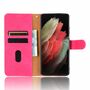 Samsung Galaxy S21 Ultra Tasche Handy H�lle Schutz-Cover Flip-Case mit Kartenfach Pink