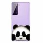Samsung Galaxy S21 Handyh�lle Ultra D�nn Schutzcase Cover Panda B�r Transparent