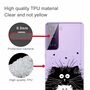 Samsung Galaxy S21 Handyh�lle Ultra D�nn Schutzcase Cover Katze Transparent