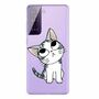 Samsung Galaxy S21 Handyh�lle Ultra D�nn Schutzcase Cover Katze Transparent