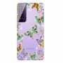 Samsung Galaxy S21 Handyh�lle Ultra D�nn Schutzcase Cover Schmetterling Transparent