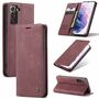 Handy H�lle Schutz Tasche f�r Samsung Galaxy S21 Plus Cover Wallet Etui Rot