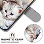 Samsung Galaxy S21 Ultra Tasche Handy H�lle Schutz-Cover Flip-Case mit Kartenfach Katzen