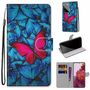 Samsung Galaxy S21 Ultra Tasche Handy H�lle Schutz-Cover Flip-Case mit Kartenfach Schmetterling
