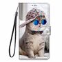 Samsung Galaxy S21 Ultra Tasche Handy H�lle Schutz-Cover Flip-Case mit Kartenfach Katze