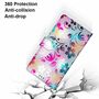 Samsung Galaxy S21 Plus Tasche Handy Hlle Schutz-Cover Flip-Case mit Kartenfach Blumen