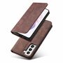 Handy H�lle Schutz Tasche f�r Samsung Galaxy S21 Cover Wallet Etui Braun