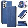Handy H�lle Schutz Tasche f�r Samsung Galaxy S21 Cover Wallet Etui Blau
