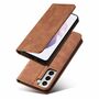 Handy H�lle Schutz Tasche f�r Samsung Galaxy S21 Cover Wallet Etui Braun