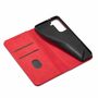 Handy H�lle Schutz Tasche f�r Samsung Galaxy S21 Ultra Cover Wallet Etui Rot