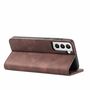 Handy H�lle Schutz Tasche f�r Samsung Galaxy S21 Ultra Cover Wallet Etui Braun