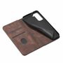 Handy H�lle Schutz Tasche f�r Samsung Galaxy S21 Ultra Cover Wallet Etui Braun