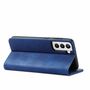 Handy H�lle Schutz Tasche f�r Samsung Galaxy S21 Ultra Cover Wallet Etui Blau