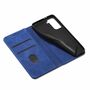 Handy H�lle Schutz Tasche f�r Samsung Galaxy S21 Ultra Cover Wallet Etui Blau
