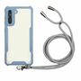 Handykette fr Samsung Galaxy S21 - Smartphone Necklace Hlle mit Band - Schnur mit Case zum umhngen in Blau