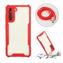 Handykette f�r Samsung Galaxy S21 Plus - Smartphone Necklace H�lle mit Band - Schnur mit Case zum umh�ngen in Rot
