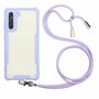 Handykette f�r Samsung Galaxy S21 Plus - Smartphone Necklace H�lle mit Band - Schnur mit Case zum umh�ngen in Violett