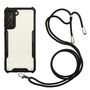 Handykette f�r Samsung Galaxy S21 Plus - Smartphone Necklace H�lle mit Band - Schnur mit Case zum umh�ngen in Schwarz