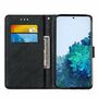Samsung Galaxy S21 Plus Tasche Handy H�lle Schutz-Cover Flip-Case mit Kartenfach Katze Schwarz