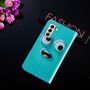 Samsung Galaxy S21 Tasche Handy H�lle Schutz-Cover Flip-Case mit Kartenfach Big Eyes Blau