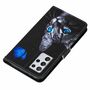 Samsung Galaxy S21 Ultra Tasche Handy H�lle Schutz-Cover Flip-Case mit Kartenfach Katze Schwarz