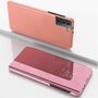 Samsung Galaxy S21 Handyh�lle Schutztasche 360 Grad Mirror Cover Rosa