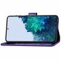 Samsung Galaxy S21 Plus Handy H�lle Schutz-Tasche Cover Flip-Case Kartenfach Violett