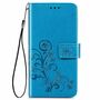 Samsung Galaxy S21 Plus Handy H�lle Schutz-Tasche Cover Flip-Case Kartenfach Blau