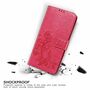 Samsung Galaxy S21 Handy H�lle Schutz-Tasche Cover Flip-Case Kartenfach Pink