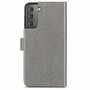 Samsung Galaxy S21 Handy H�lle Schutz-Tasche Cover Flip-Case Kartenfach Grau