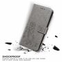 Samsung Galaxy S21 Handy H�lle Schutz-Tasche Cover Flip-Case Kartenfach Grau