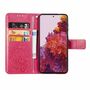 Samsung Galaxy S21 Ultra Handy H�lle Schutz-Tasche Cover Flip-Case Kartenfach Pink