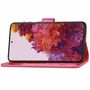 Samsung Galaxy S21 Ultra Handy H�lle Schutz-Tasche Cover Flip-Case Kartenfach Pink