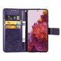 Samsung Galaxy S21 Ultra Handy H�lle Schutz-Tasche Cover Flip-Case Kartenfach Violett