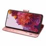 Samsung Galaxy S21 Ultra Handy H�lle Schutz-Tasche Cover Flip-Case Kartenfach Rosa