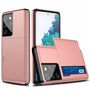 Samsung Galaxy S21 Ultra Handyh�lle Schutzcase Kartenfach Rose Gold