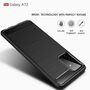 Samsung Galaxy A72 TPU Case Carbon Fiber Optik Brushed Schutz Hlle Schwarz