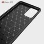 Samsung Galaxy A72 TPU Case Carbon Fiber Optik Brushed Schutz Hlle Schwarz