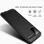 Samsung Galaxy A02s TPU Case Carbon Fiber Optik Brushed Schutz H�lle Schwarz