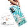 Samsung Galaxy A72 5G Handyh�lle Ultra D�nn Schutzcase Cover Blumen Transparent
