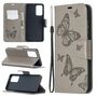 Samsung Galaxy A52 4G / 5G Handyh�lle Schutztasche Case Cover Schmetterling Grau
