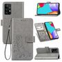 Samsung Galaxy A52 4G / 5G Handy H�lle Schutz-Tasche Cover Flip-Case Kartenfach Grau