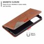 Samsung Galaxy A72 5G Handyh�lle Schutztasche Case Cover Klapptasche Braun