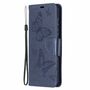 Samsung Galaxy A72 5G Handyh�lle Schutztasche Case Cover Schmetterling Blau
