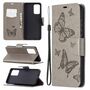 Samsung Galaxy A72 5G Handyh�lle Schutztasche Case Cover Schmetterling Grau