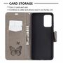 Samsung Galaxy A72 5G Handyh�lle Schutztasche Case Cover Schmetterling Grau