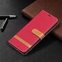 Samsung Galaxy A72 5G Handy H�lle Schutz-Tasche Case Cover Kartenfach Etuis Rot