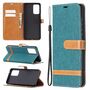 Samsung Galaxy A72 5G Handy H�lle Schutz-Tasche Case Cover Kartenfach Etuis Gr�n