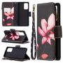 Samsung Galaxy A72 5G Tasche Handy H�lle Schutz-Cover Flip-Case mit Kartenfach Blume